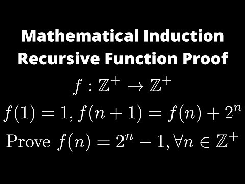Mathematical Induction Proof with Recursively Defined Function