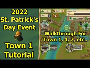 Forge of Empires: 2022 St. Patrick's Day Event - Town 1 Tutorial! How to Easily Complete Town 1!