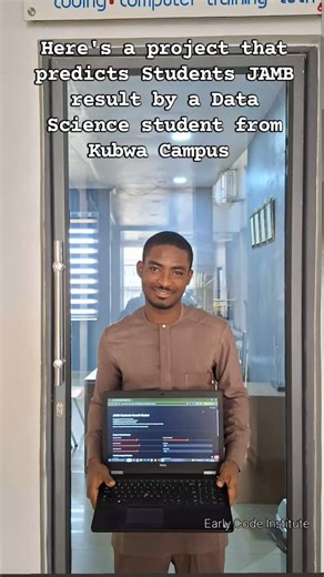 Early Code Institute on Instagram: "What if you could know your JAMB result before you even walked into the CBT center? @godwinxcix latest project does exactly that—not by magic, but by Machine Learning. This Streamlit application takes in data points such as: ✅ Study Factors: Hours spent reading, school type, and previous grades. ✅ Support Factors: Family income level, parental involvement, and access to internet/tools. In Nigeria, over 1.5 million students sit for JAMB annually. A tool like th