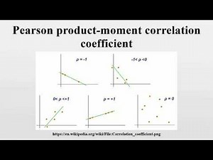 Pearson product-moment correlation coefficient