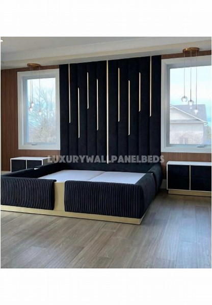 “Revolutionize your bedroom with a sleek wall panel bed that combines elegance, functionality, and innovation! ✨ Featuring built-in LED lighting that sets the perfect mood, whether you’re winding down or getting ready to start your day!💡 The integrated plug sockets are a game-changer, allowing you to conveniently charge your devices without the clutter of cords 🔌 And with sleek mirrors embedded in the panels, not only does your room look more spacious and bright, but you also get that chic, mo