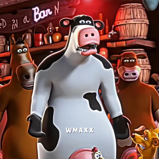 "Cow Tipping Gone Wrong " 😂🤣 | Barnyard | Montagem Ritmada Slowed #trending #shorts