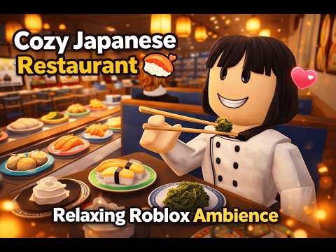 Cozy Japanese Restaurant 🍣 | Chill Vibes & Relaxing Music in Roblox