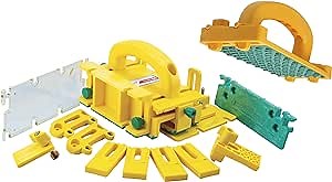 MICROJIG GRR-RIPPER GR-281+GB-1 Complete 3D Pushblock System With Grr-Rip Block Smart Pushblock, Yellow