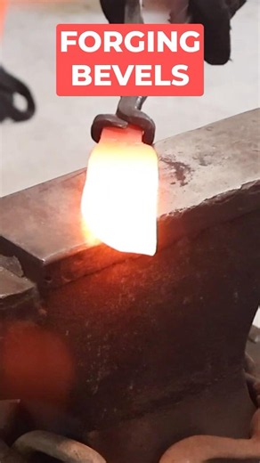Forging the Bevels on a Santoku Chef Knife