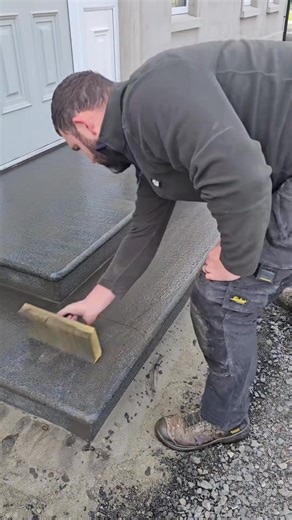 76K views · 495 reactions | how to build a front door step using granite treads and risers #fyp #foryou #howto #landscaping #construction #paving #granite #step #flowpoint #gardenproject #dewalt | Td Landscapes | Facebook