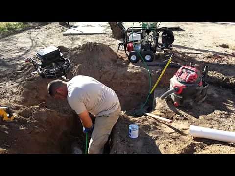 Restoring a leach field with a jetter.