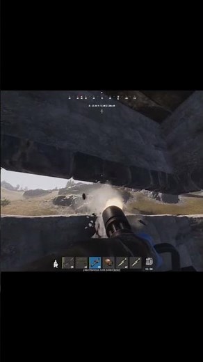 Fluffy tries out a minigun! #rust #rustconsole #fyp #shorts #minigun #update