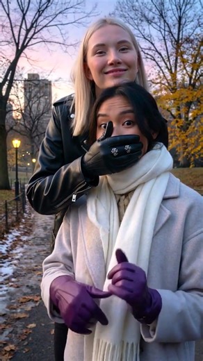 A Leather Gloves "Prank" In New York - AI Video #shorts