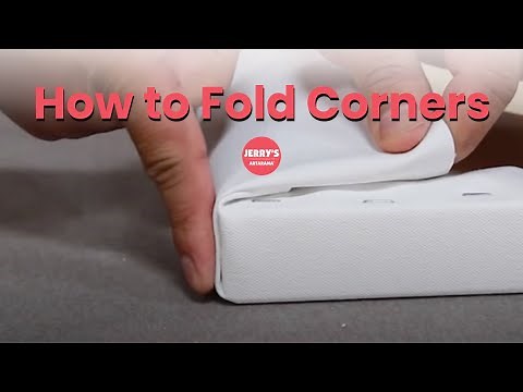How to Fold Perfect Canvas Corners!