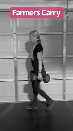 Dumbbell Farmers Carry (Read Description) #dumbbell #functionaltraining #fullbodyworkout #grip