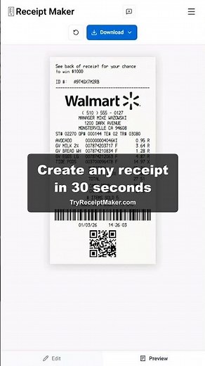I needed to make a Walmart receipt… so I built this 😳 #shorts