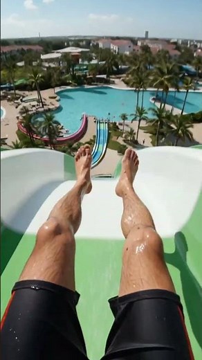 POV: Sliding Down a Massive Water Slide From the Top 🌊 ⭐