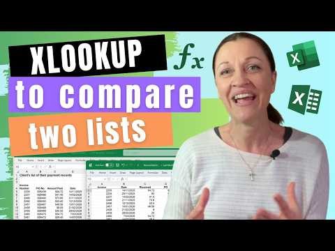 HOW TO Compare Two Lists in EXCEL Using XLOOKUP