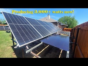 New REC Solar 420w bifacial solar panel (array now making FULL POWER -- summer configuration 4S 2P)
