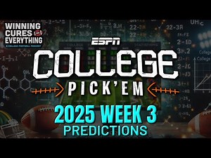 Week 3 ESPN College Pickem | Against the Spread Contest Picks!