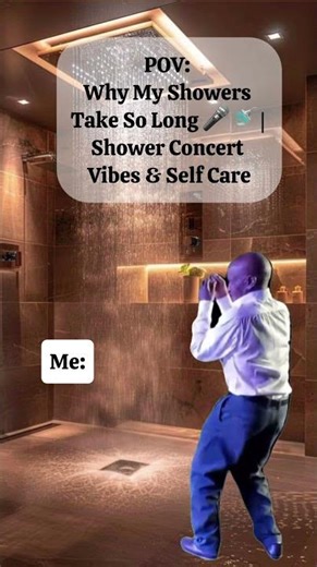 POV: You think I’m just in the shower…whole time I’m on tour. 🎤🚿✨