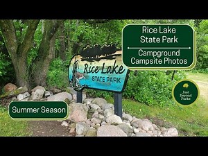 Rice Lake State Park Summer Season Campsite Campground Video I Minnesota State Park #Midwest