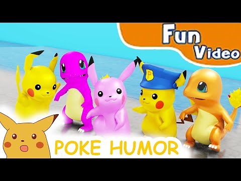 Pikachu's Pokémon Playing Police and Robbers | More Funny videos compilation | Pokémon for Kids