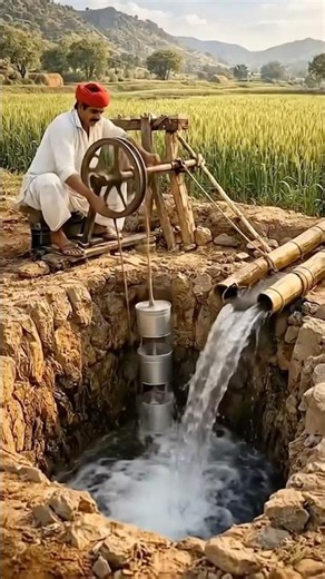 Check out this water technique without electricity #usa #usareels #farmer