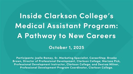 Clarkson College Partners with CareerStep for Adult Learners | CareerStep posted on the topic | LinkedIn