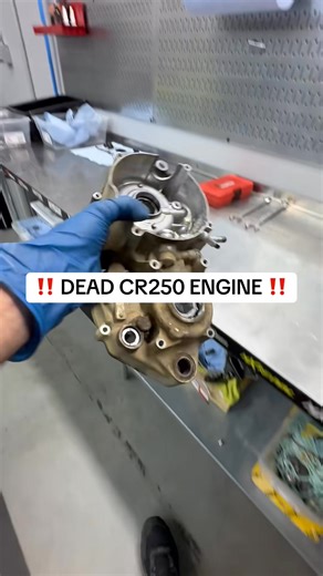 CR250 Engine Transformation ‼️ #creatorsearchinsights #DirtBike #motocross #bikelife #motorcycle | Engine Rebuild Motorcycle