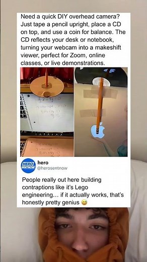 An easy way to make your own overhead camera