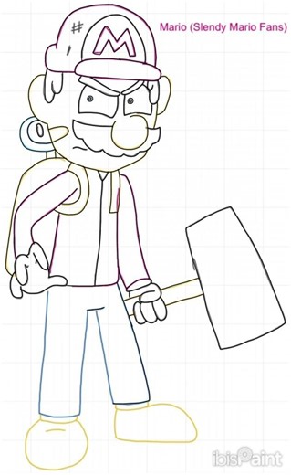 Mario (Slendy Mario Fan’s: Speedpaint)