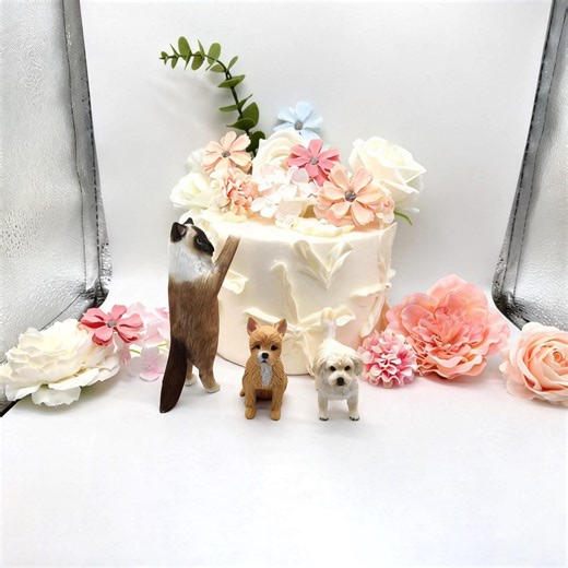 Custom Pet Wedding Cake Toppers – Hand-sculpted Polymer Clay Figurines - Etsy