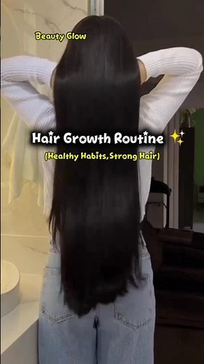Hair growth routine 🎀 Long hair growth tips #hair #haircare #haircaretips #shorts