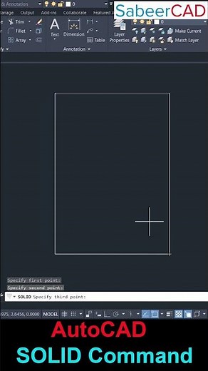 SOLID Command in AutoCAD