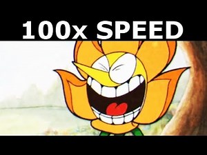 Cuphead - Full Game at 100x Speed (SEIZURE WARNING)