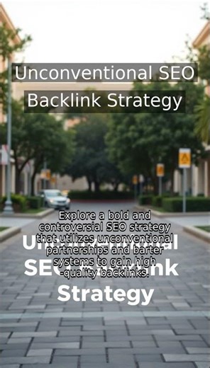 Unconventional Seo Backlink Strategy | Backlink Tricks