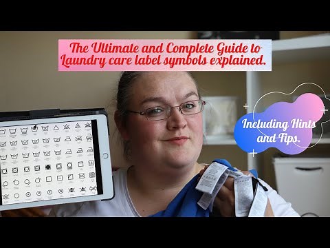 A Guide to Laundry care label symbols explained.