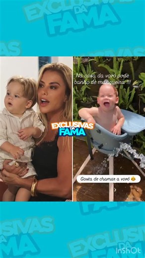 EXCLUSIVAS DA FAMA on Instagram: "Alerta fofura! Cata só esse vídeo do José Leonardo tomando banho de mangueira na casa da vovó! 🥰"
