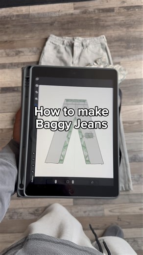 Make Baggy Jeans With Me (EASY) #sewing #hack