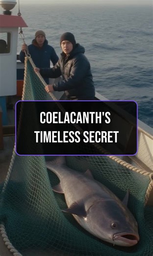 Discover the ocean's ancient mystery. #Coelacanth #DeepSeaWonders