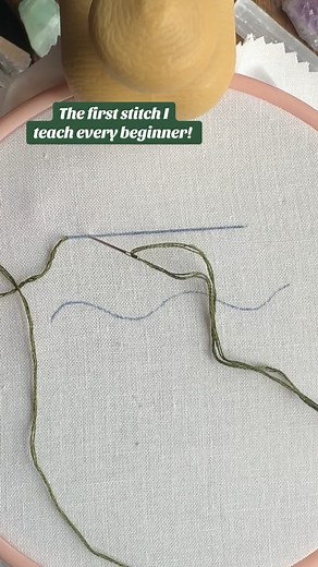 15 reactions | The back stitch! My favorite stitch forever and always  #beginnerembroidery #backstitch #backstitchtutorial #embroiderytutorial #embroiderytips #beginnerembroiderykit | threadheaddesigns | Facebook