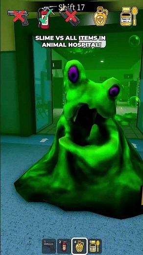 SLIME MONSTER VS ALL ITEMS IN ANIMAL HOSPITAL!