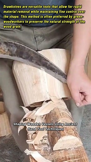 Shaping Wooden Vessels Using Ancient Hand Tool Techniques