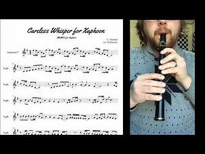 Careless Whisper- Xaphoon (pocket sax) Tutorial with Sheet Music