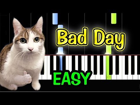 Bad Day - Daniel Powter - Piano Tutorial Easy + Free Sheet Music PDF