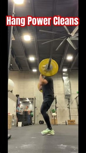 Stringing Hang Power Cleans #wod #crossfitexercises #crossfit