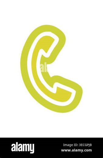 changing color animation of telephone handset symbol icon Stock Video Footage - Alamy