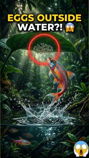 Why Does This Fish Lay Eggs OUTSIDE Water! 😱 #facts #youtubeshorts