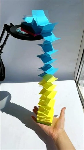 🌈 Бумажная физика гравитация потеряла контроль Note Slinky ASMR #diy #Shorts Игорь Белецкий