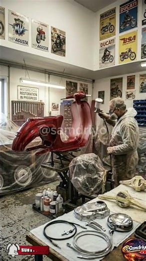 Most Satisfying Vespa Restoration Ever (Timelapse)