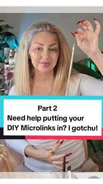 Do you need help putting your new Microlink hair extensions? Don't worry. I gotchu! Watch Part 1,2,3