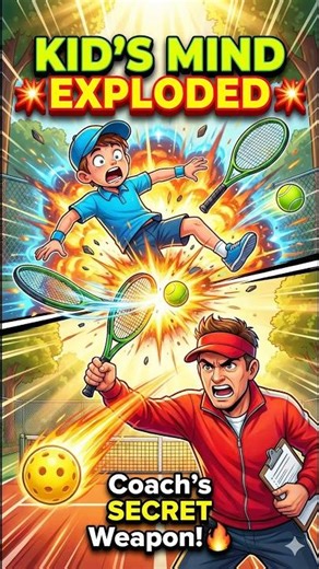 PICKLEBALL vs TENNIS: Kid’s Mind EXPLODES from Coach’s SHOCKING Secret!💥#sports #tennis #pickleball