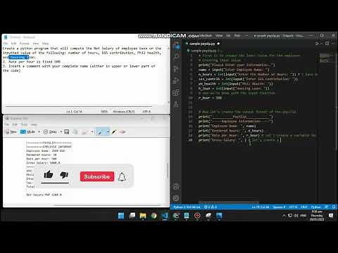 Learning Python Basics: Part 2. Creating a Payslip in Python